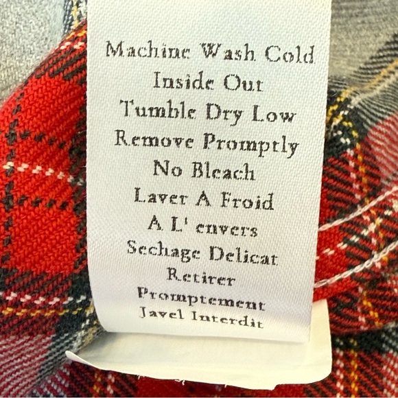 Frank & Eileen EILEEN Relax Button Up Plaid Shirt Size XS - Picture 5 of 10